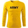 DRAGOWA Fit-T maglietta militare a maniche lunghe, giallo 160g/m2,