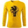 DRAGOWA Fit-T Frank The Punisher maglietta a maniche lunghe 160 g/m², giallo,