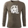 DRAGOWA Fit-T t-shirt a maniche lunghe León 160 g/m², verde oliva,