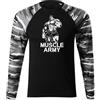 DRAGOWA Fit-T maglietta a maniche lunghe army man muscle 160 g/m², Metro,