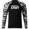DRAGOWA Fit-T tričko s dlhým rukávom muscle, army,