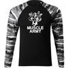 DRAGOWA Fit-T maglietta a maniche lunghe muscle army team 160 g/m², Metro,