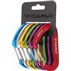 Camp Nano22 set di 6 pezzi di moschettoni a "D" Nano 22 Rack Pack 6 pezzi,
