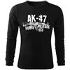 DRAGOWA Fit-T t-shirt a maniche lunghe Seneca AK-47 160 g/m², nero,