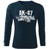 DRAGOWA Fit-T Seneca maglietta a maniche lunghe AK-47 160 g/m², blu scuro,