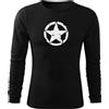DRAGOWA Fit-T t-shirt a maniche lunghe star 160 g/m², nero,