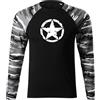 DRAGOWA Fit-T t-shirt a maniche lunghe star 160 g/m², metro,