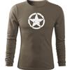 DRAGOWA Fit-T t-shirt manica lunga star, oliva 160g/m2,