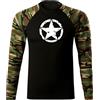 DRAGOWA Fit-T t-shirt a maniche lunghe star 160 g/m², woodland,