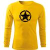 DRAGOWA Fit-T maglietta a maniche lunghe star 160 g/m², giallo,