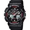 CASIO GSHOCK Casio G-Shock GA-100-1A4ER orologio, nero/rosso,