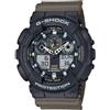 CASIO GSHOCK Casio G-Shock GA-100TU-1A3ER orologio, nero/marrone,