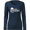 DRAGOWA Slim maglietta a maniche lunghe da donna, spartan army,