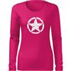 DRAGOWA Slim t-shirt a maniche lunghe, rosa 160g/m2,