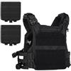 DRAGOWA Tactical Sentinel Portapiatti, nero,