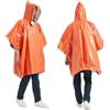 DRAGOWA Tactical Poncho di emergenza Foxy, arancione,