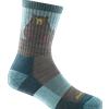 Darn Tough Bear Town Micro Crew Lightweight calze da trekking con imbottitura, Aqua,