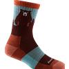 Darn Tough Bear Town Micro Crew calzini leggero con cuscino, burgundy,