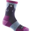 Darn Tough Bear Town Micro Crew calzini leggero con cuscino, purple,