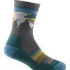 Darn Tough Sunset Ledge Micro Crew calzini leggero con cuscino, dark teal,