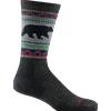 Darn Tough VanGrizzle calzini boot medio leggero con cuscino, charcoal,