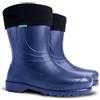 Demar Laura stivali da lavoro in gomma da donna con soletta calda, blu navy,