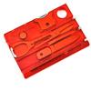 DRAGOWA Tactical Wildog scheda tattica di sopravvivenza multifunzione tascabile, rosso,