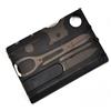 DRAGOWA Tactical Wildog scheda di sopravvivenza multifunzionale, nero,