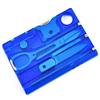 DRAGOWA Tactical Wildog pocket multifunctional survival card, blu,