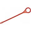 Fobus Asta tergicristallo per panno con occhiello, rosso,