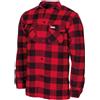 Fox Outdoor Camicia da boscaiolo in flanella, rosso-nero,