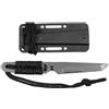 Fox Outdoor Action I coltello, nero, manico avvolto, con fodero,