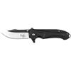 Fox Outdoor Jack coltello a una mano, nero, manico g10,