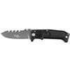 Fox Outdoor Jack coltello a una mano manico in metallo, nero,