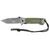 Fox Outdoor Jack coltello a una mano, verde OD, manico G10,