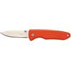 Fox Outdoor Jack coltello a una mano, arancione, manico in tpr,