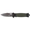 Fox Outdoor Jack a una mano coltello Snake, verde OD, manico in metallo,
