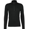 Icebreaker 200 Oasis felpa termica con zip da uomo, nero,