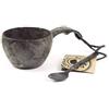 Kupilka 21 Classic Cup tazza con cucchiaio, nero,