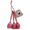 Kupilka 3 set di 3 cucchiaini, rosso,