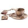 Kupilka Tazza con cucchiaio e piattino 210 ml, marrone,