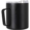 Lifeventure Tazza Outdoor in acciaio inox con coperchio tazza isolata da montagna 350 ml, nera,