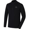 HUSKY Merow Zip maglietta termica con zip da uomo, nero,