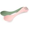 Light My Fire Originale cucchiaio multifunzionale 2 pezzi, verde sabbia/rosa polvere,