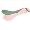 Light My Fire Spork piccolo cucchiaio multifunzionale 2pcs, verde/crema,