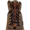 Lock Laces lacci per scarpe da trekking, marrone scuro,