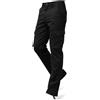 Loshan Elwood pantaloni da uomo, neri,
