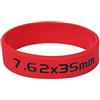 Leguon Torque nastro elastico per identificazione del caricatore 7.62 mm, rosso-nero,