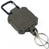 Leguon Keyhex moschettone con cavo d'acciaio per chiavi, oliva,