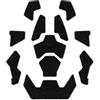 Leguon Patch set di velcro per casco, nero,